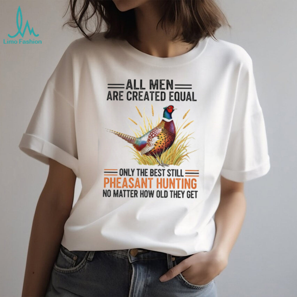 Pheasant Hunting Men Birthday Gift Vintage Bird Hunter Wildlife Country Field Shirt