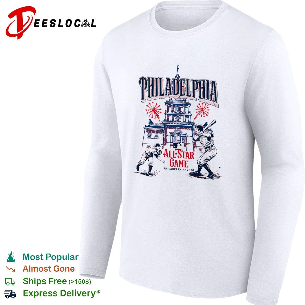 Philadelphia Phillies MLB All Star Game 2026 Independence Hall Baseball Matchup Event shirt