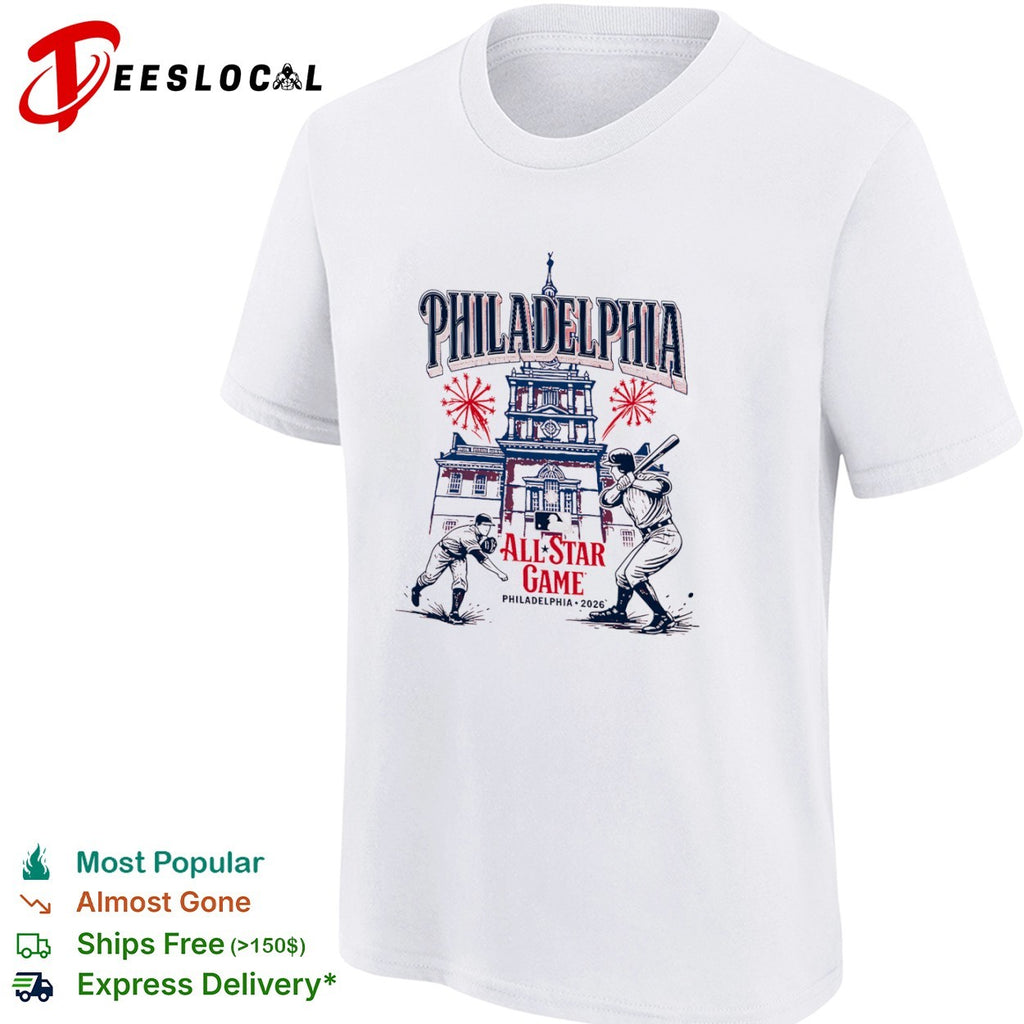 Philadelphia Phillies MLB All Star Game 2026 Independence Hall Baseball Matchup Event shirt
