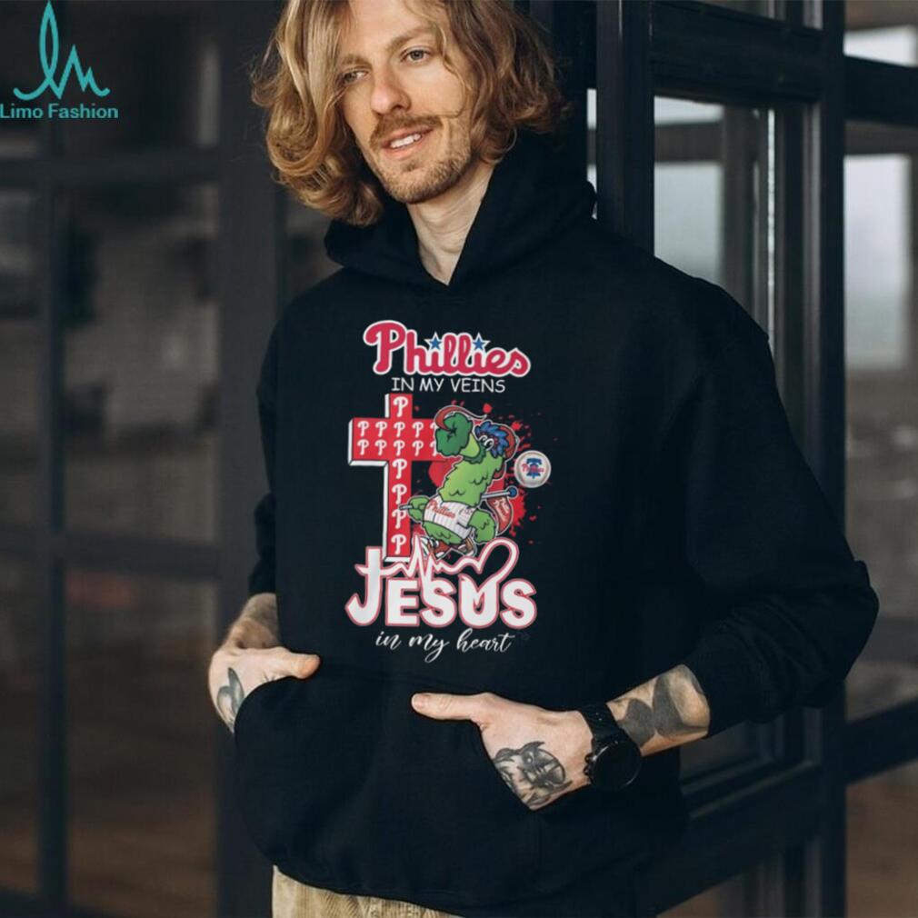 Philadelphia Phillies Mascot Jesus In My Heart Faith Shirt