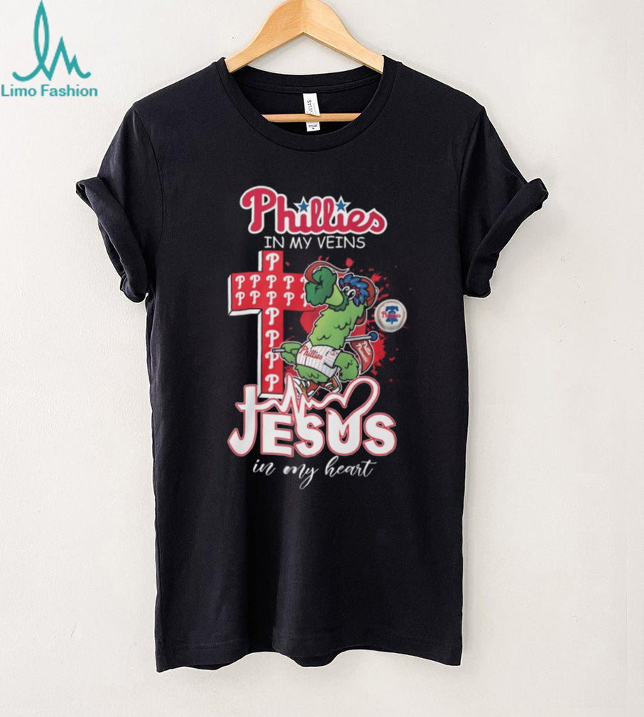 Philadelphia Phillies Mascot Jesus In My Heart Faith Shirt