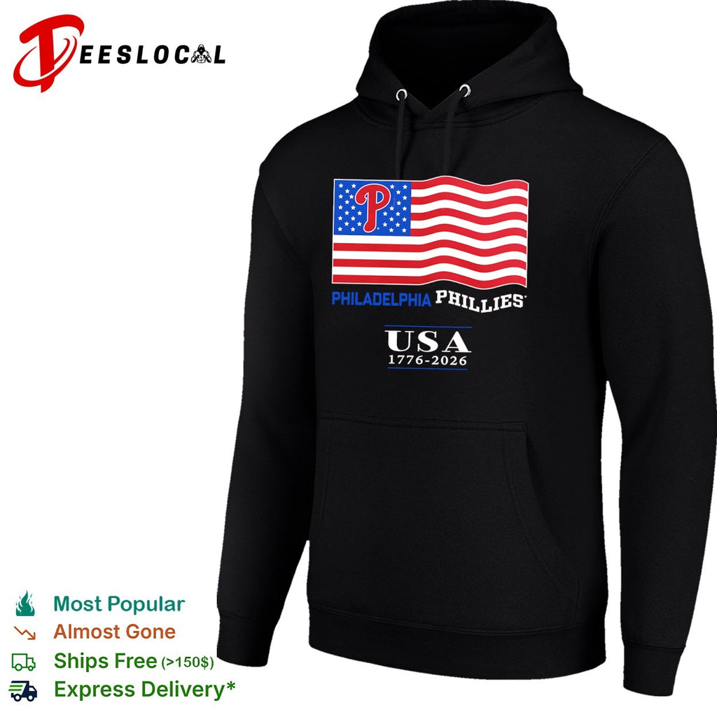 Philadelphia Phillies USA 1776 2026 MLB American flag shirt