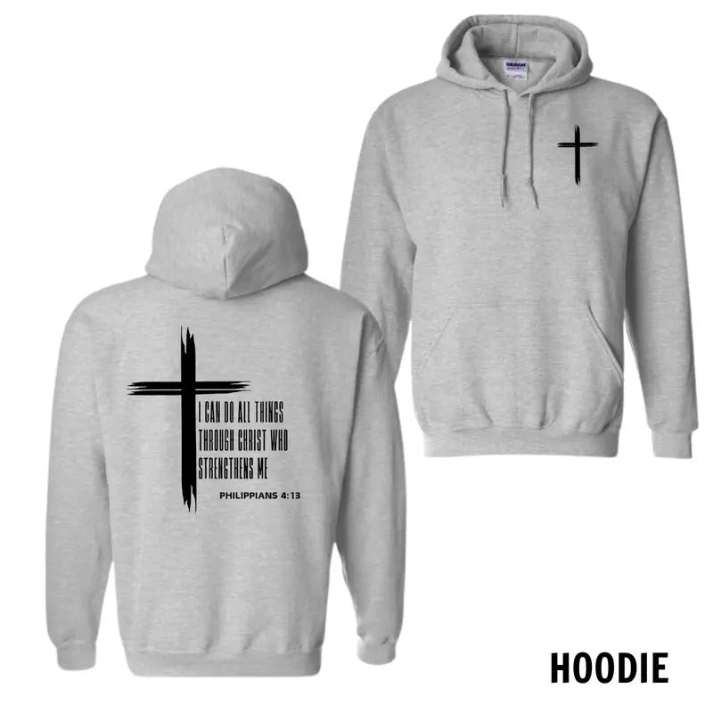 Philippians 4:13 Menswear Hoodie, Sweatshirt, T-Shirt