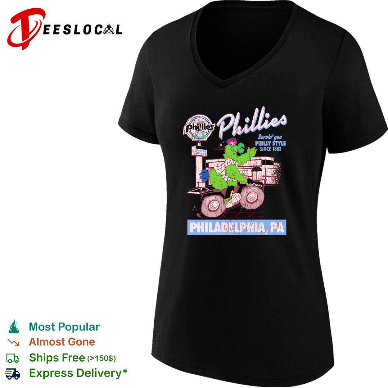 Phillie Phanatic Philadelphia Phillies Servin you Philly Style Since 1883 shirt