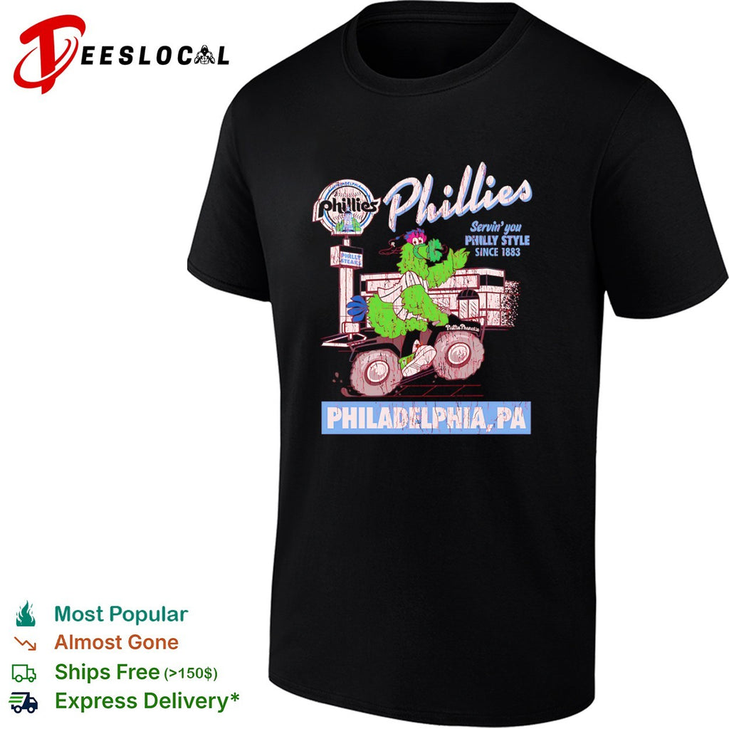 Phillie Phanatic Philadelphia Phillies Servin you Philly Style Since 1883 shirt