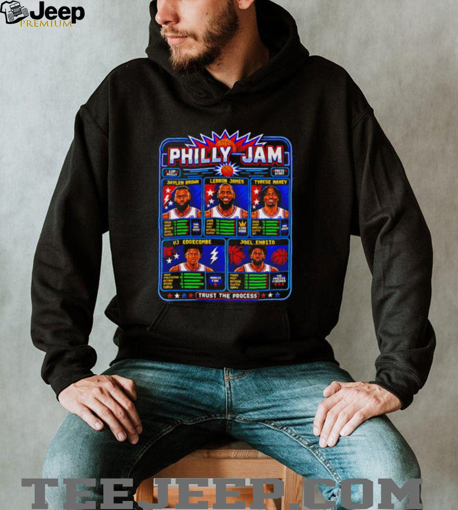 Philly Jam LeBron Jaylen Tyrese Embiid retro basketball shirt