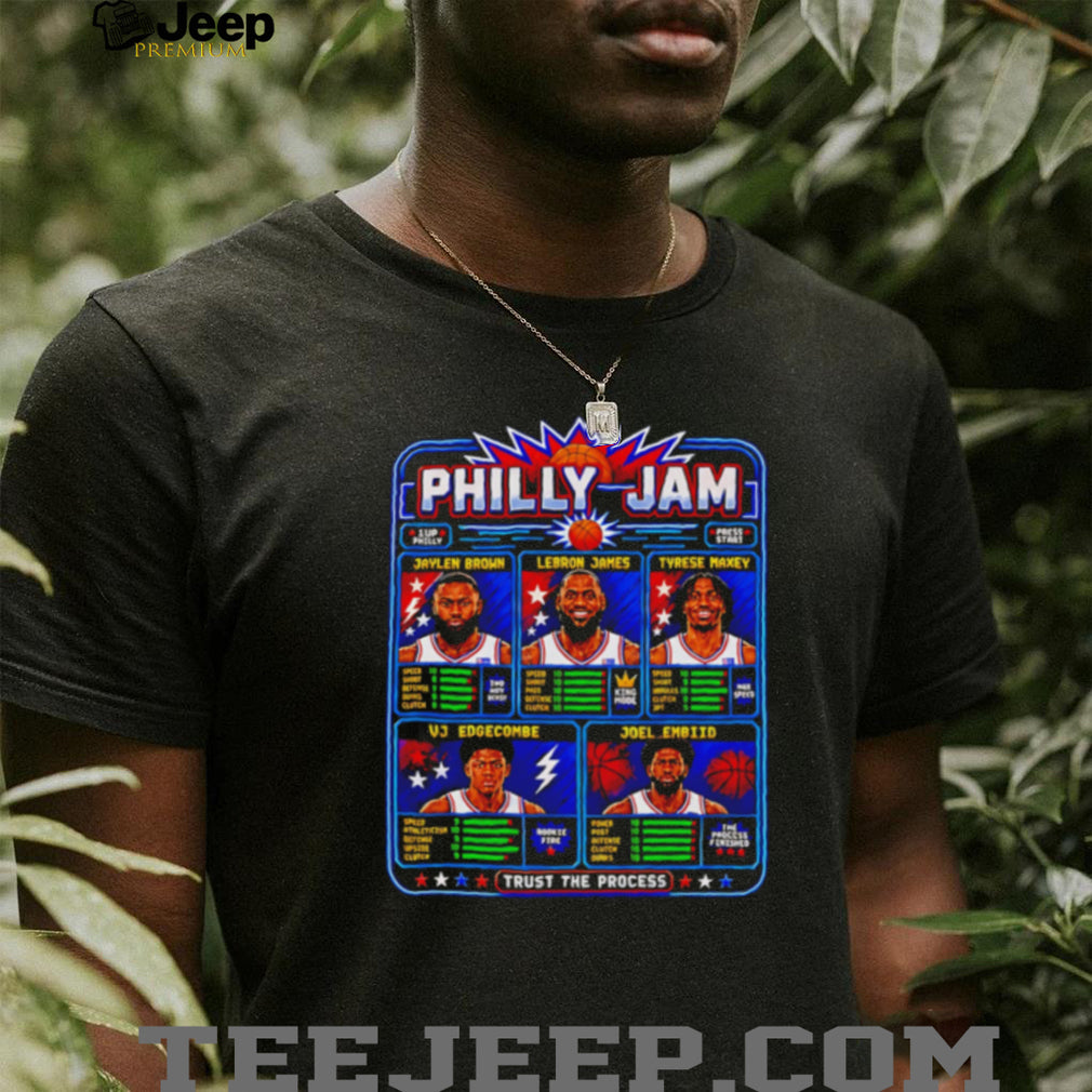 Philly Jam LeBron Jaylen Tyrese Embiid retro basketball shirt
