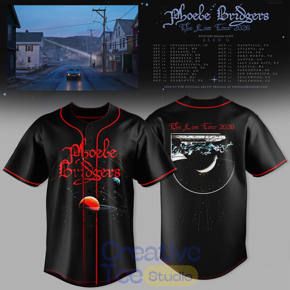 Phoebe Bridgers x The Lost Tour 2026 Black Jersey