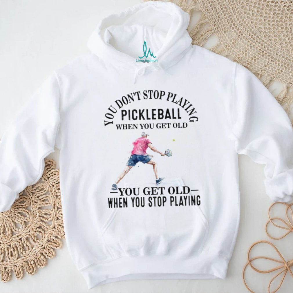 Pickleball Player Senior Sport Quote Graphic T Shirt