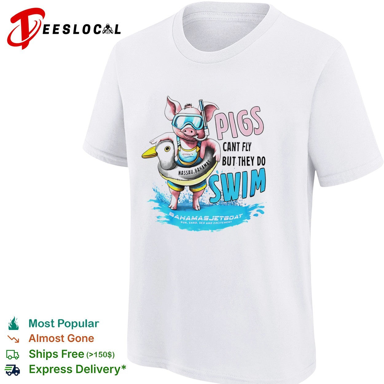 Pigs Cant Fly but They do Swim shirt