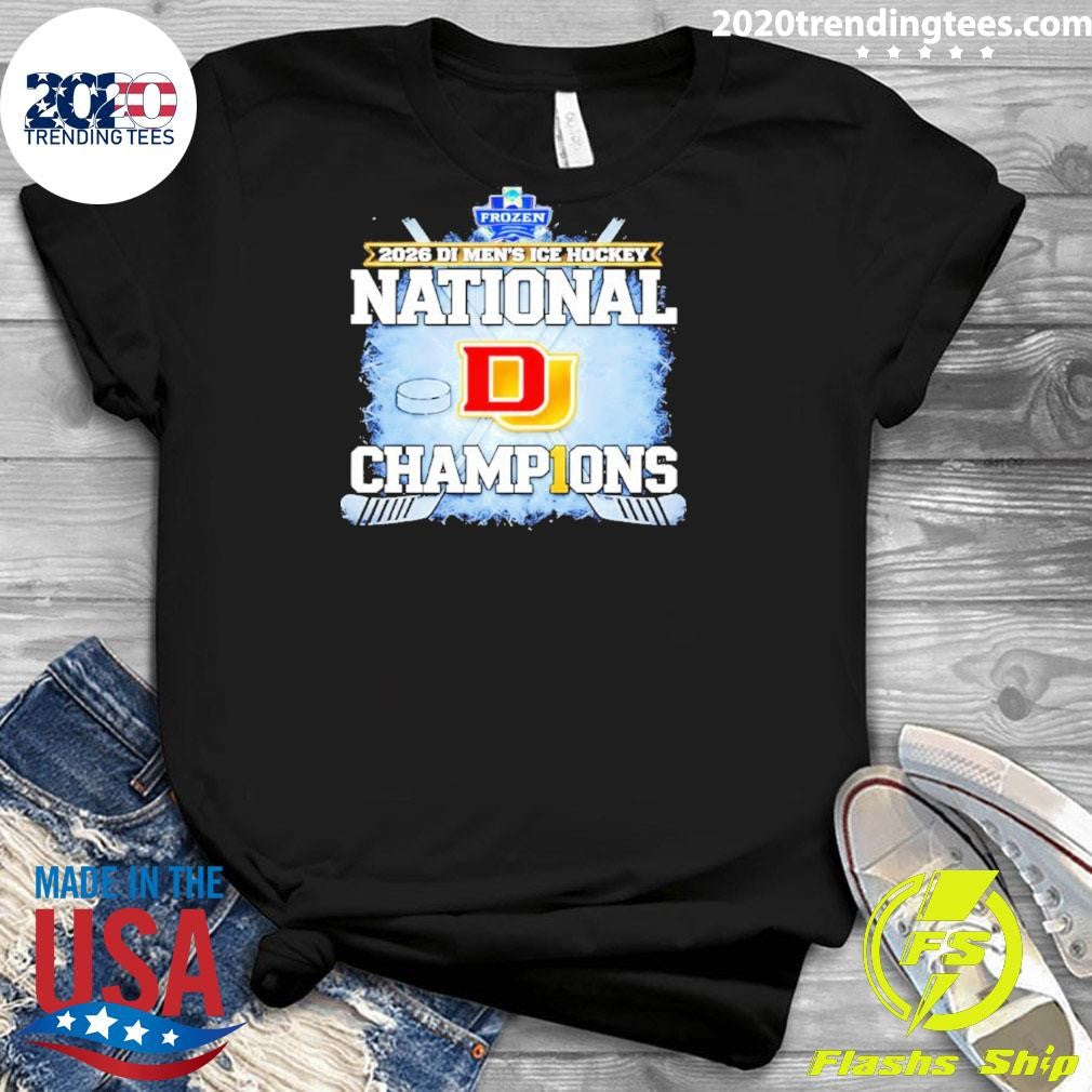 Pioneers Men’s Ice Hockey National Champions ’26 Logo Shirt