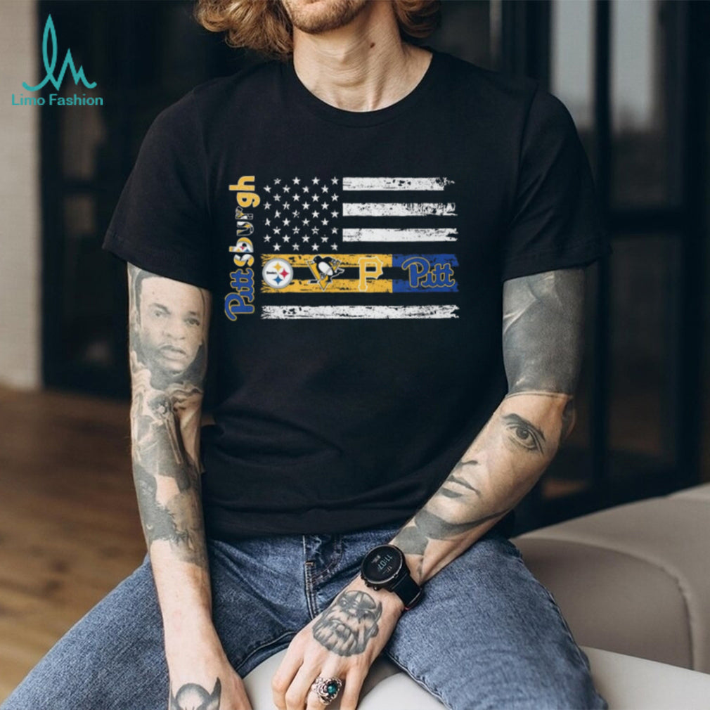 Pittsburgh Teams American Flag City Pride Shirt
