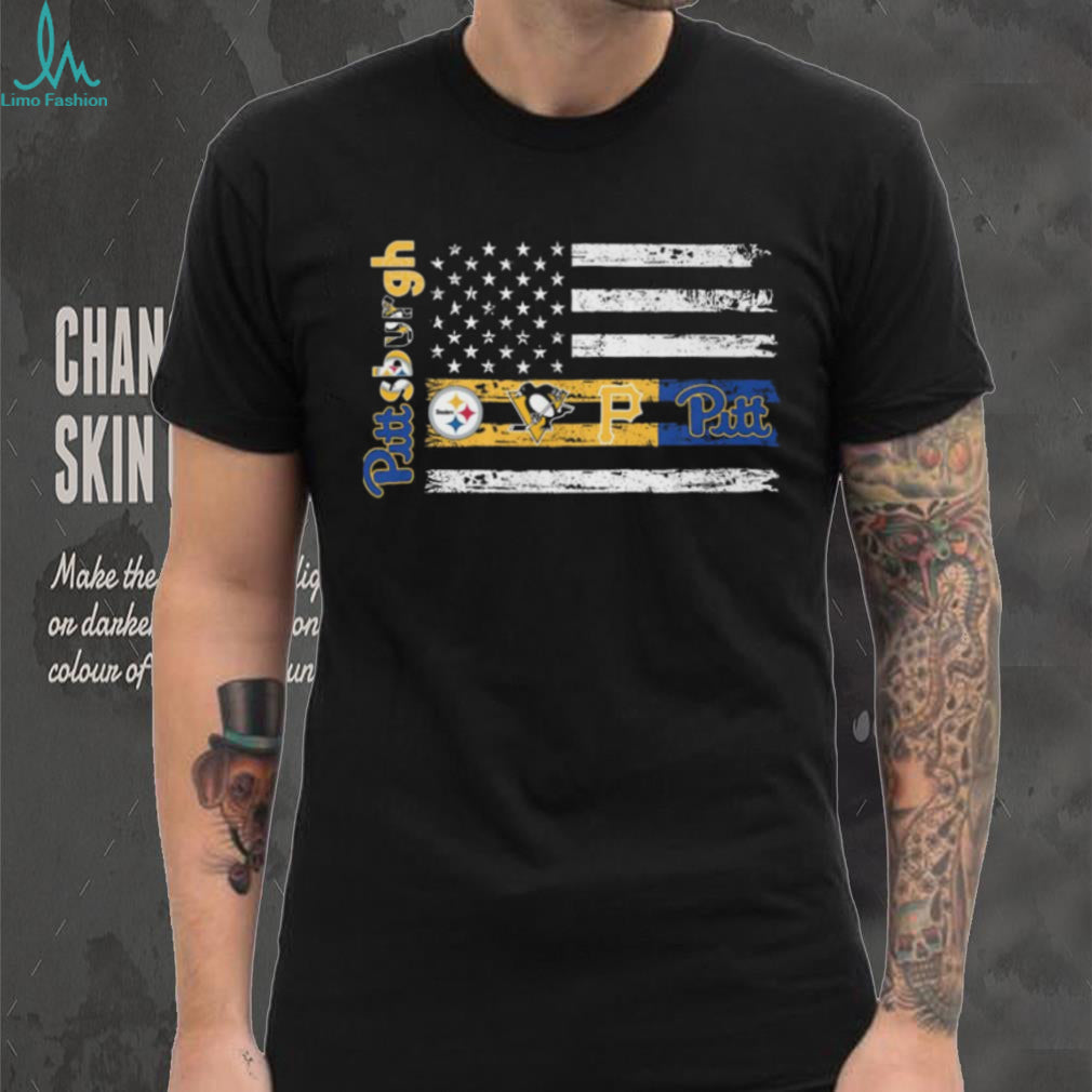 Pittsburgh Teams American Flag City Pride Shirt