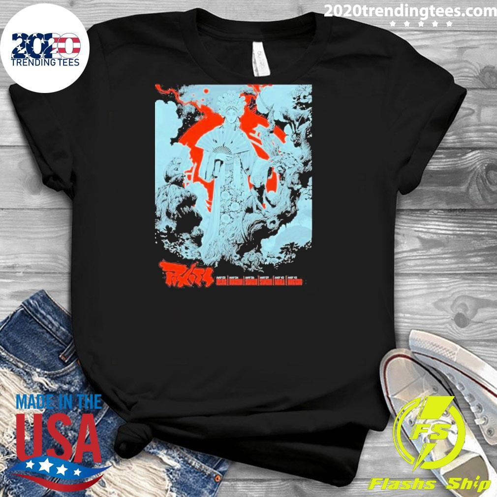 Pixies P40 Asia Tour 2026 Artwork by Ken Taylor Shirt