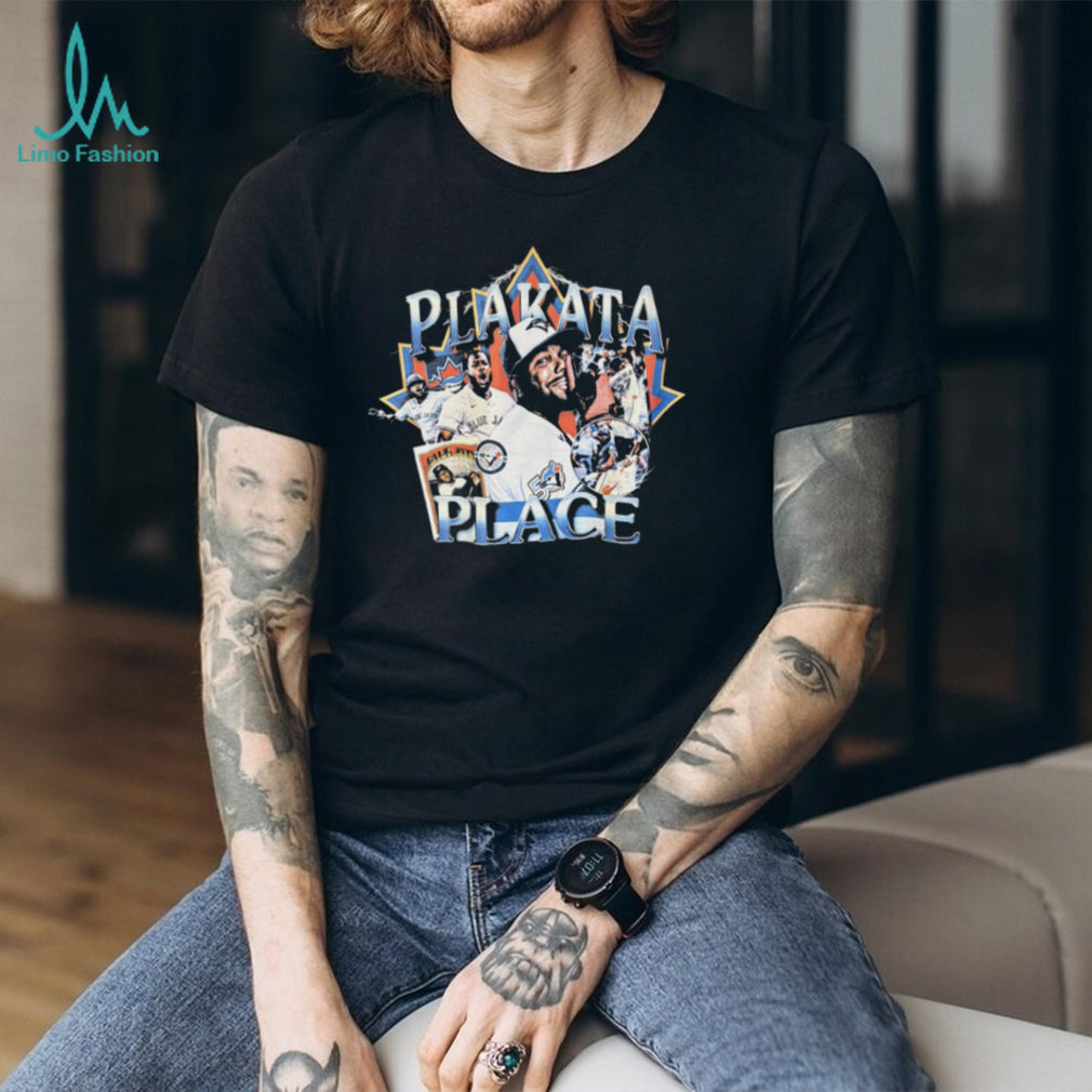 Plakata Place Baseball Player Vintage Style Graphic T Shirt