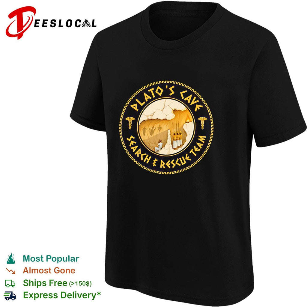 Plato’s cave search and rescue team philosophy shirt