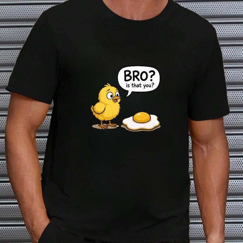 Playful Bro T-Shirt Featuring Chick and Egg Joke Interaction Hoodie, Sweatshirt | PodTeesHub.com