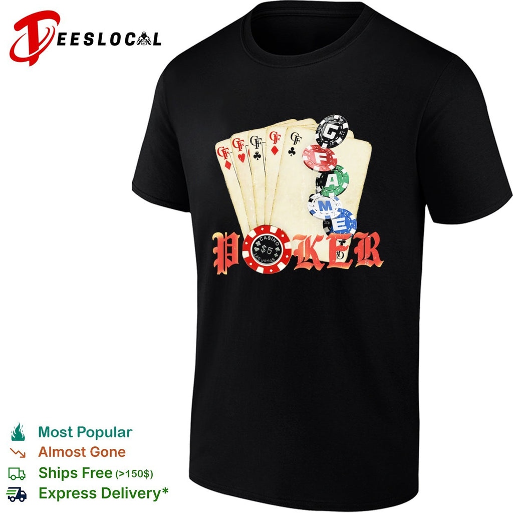 Poker game cards shirt