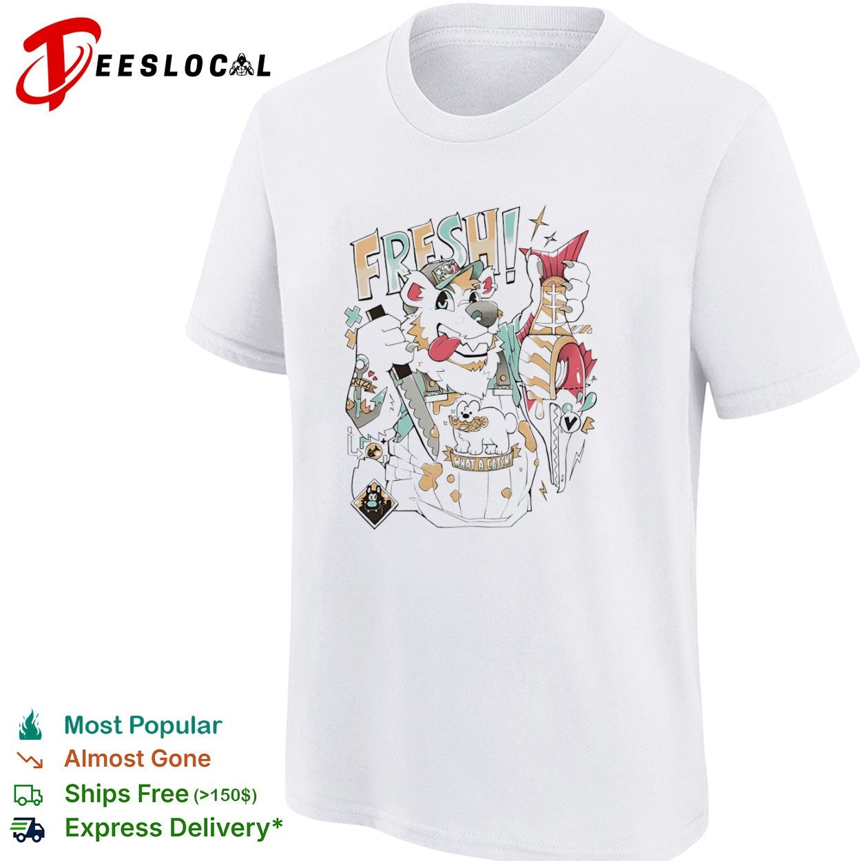 Polar bear fresh what a catch shirt