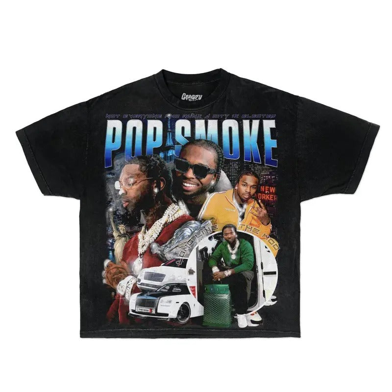 Pop Smoke Tee - GRAPHIC STREETWEAR Hoodie, Sweatshirt | PodTeesHub.com