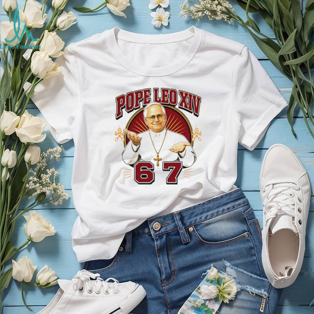 Pope Leo XIV 67 Catholic Funny Meme Parody Graphic T Shirt