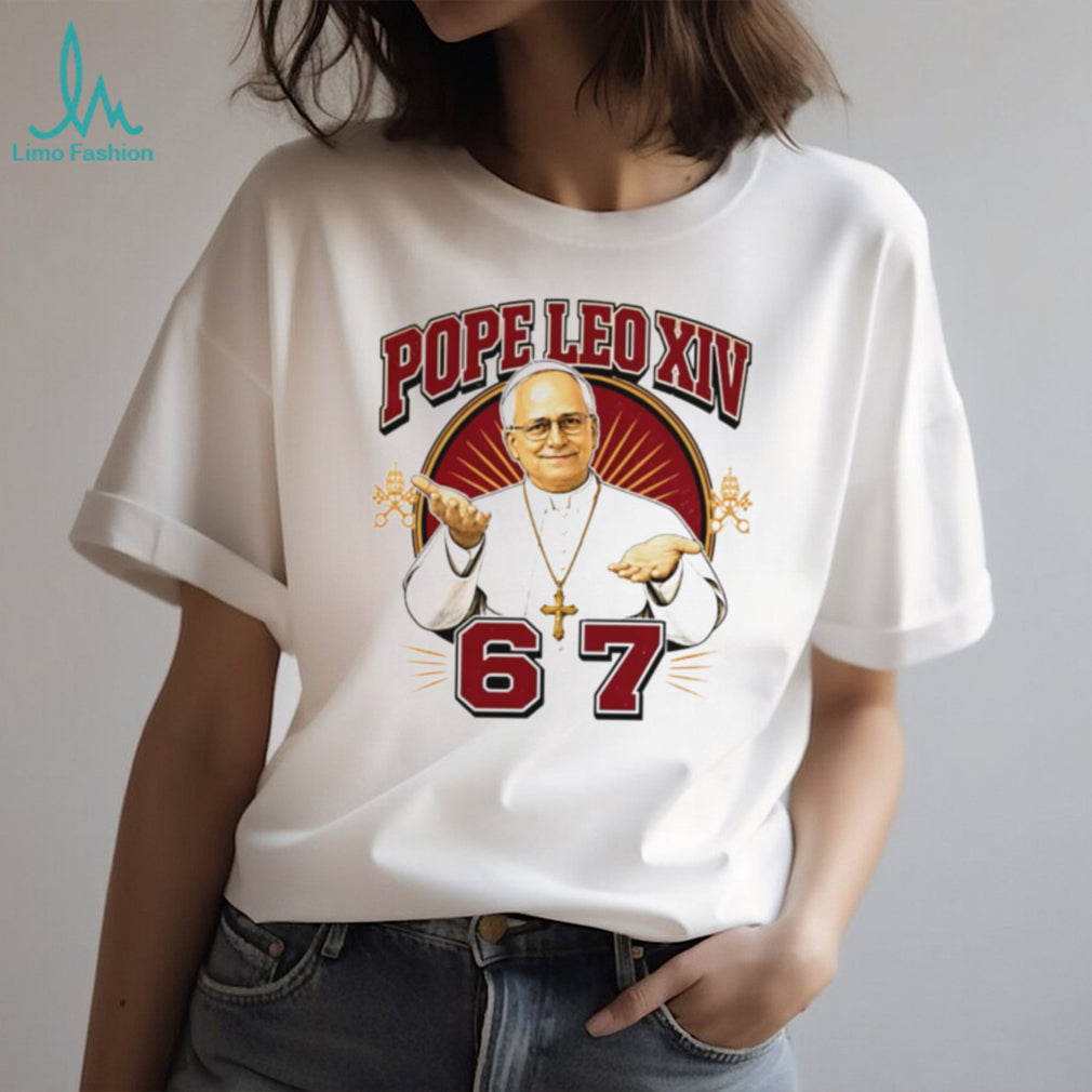 Pope Leo XIV 67 Catholic Funny Meme Parody Graphic T Shirt