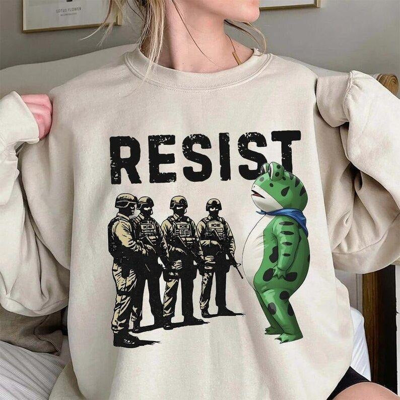 Portland Frog Equality Sweatshirt, Freedom & Justice Inspired Hoodie, Social Awareness Graphic Sweatshirt, Unisex...