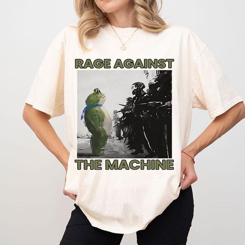 Portland Frog Protest Rage Against The Machine T-Shirt, Portland Frog Protest sweatshirt Hoodie | PodTeesHub.com