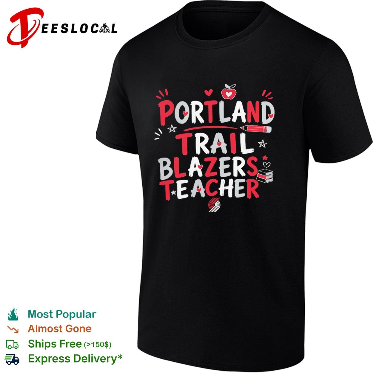 Portland Trail Blazers Teacher shirt
