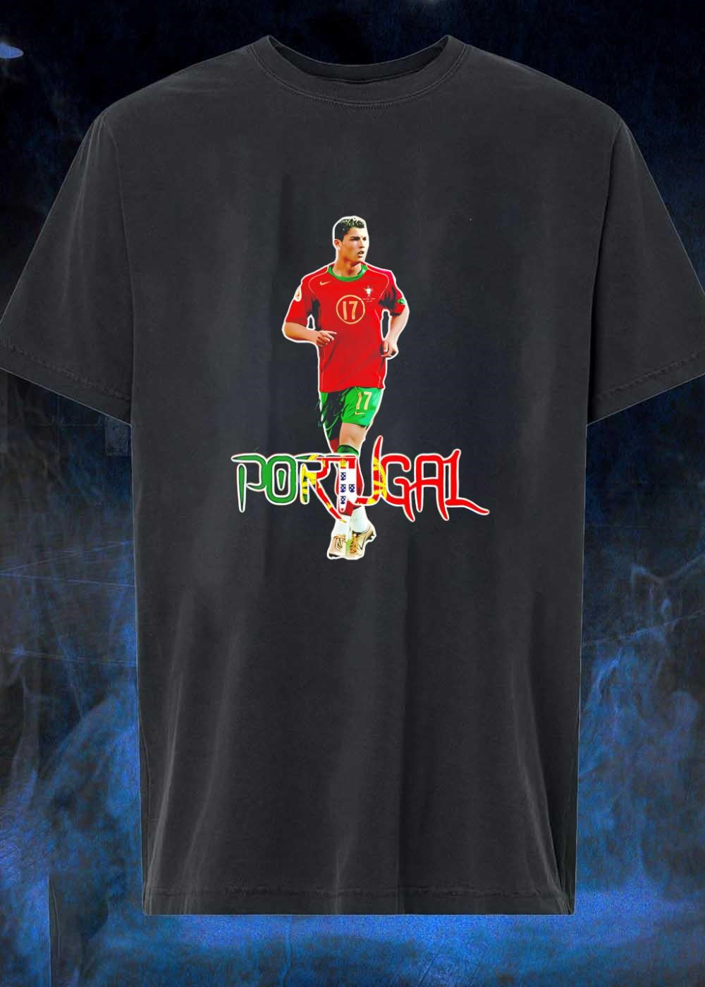 Portugal 17 Cristiano Ronaldo Running Portugal Team Shirt