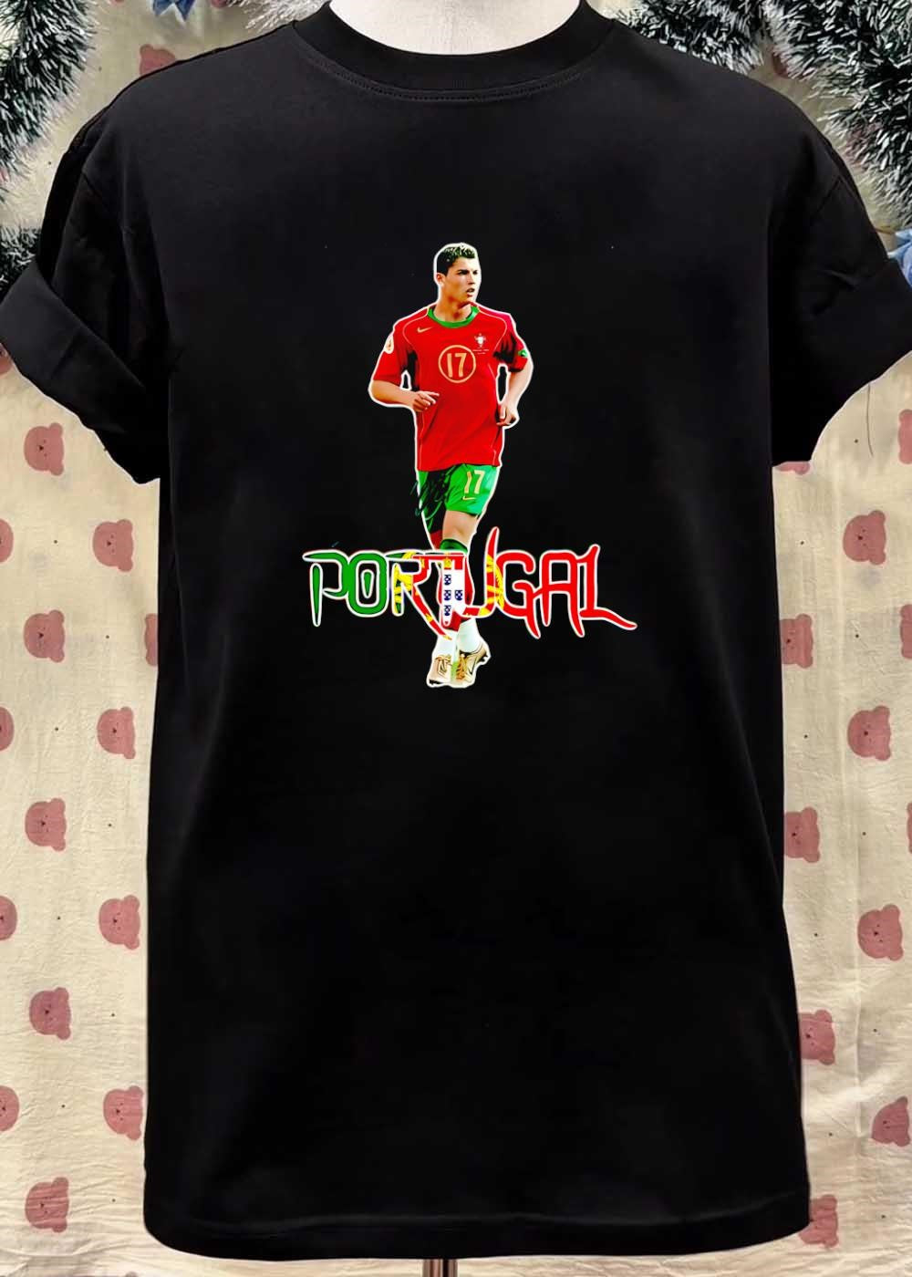 Portugal 17 Cristiano Ronaldo Running Portugal Team Shirt
