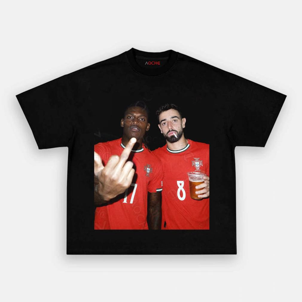 Portugal Bruno Fernandes & Rafael Leão Style Tee