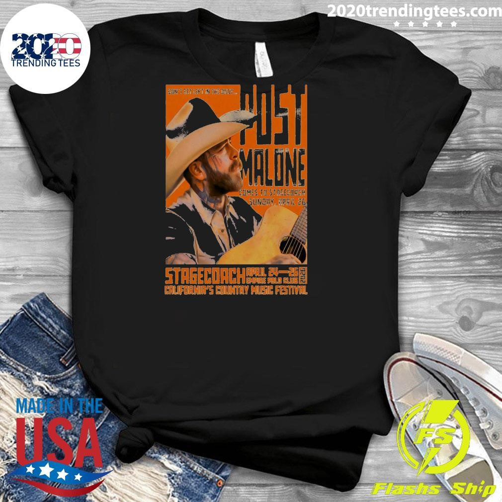 Post Malone April 24-26 2026 Stagecoach Festival In Indio CA Shirt