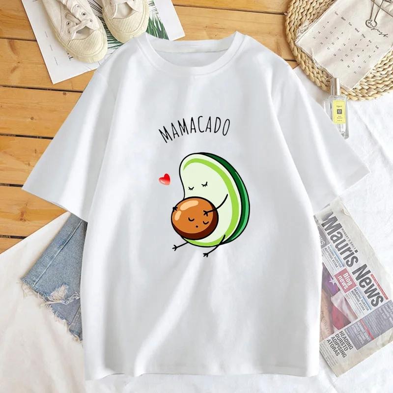Pregnancy Announcement T Shirt Women Men Fuuny Avocado Dad  Tshirt Summer Cotton Short Sleeve Woman Clothes Hoodie,...