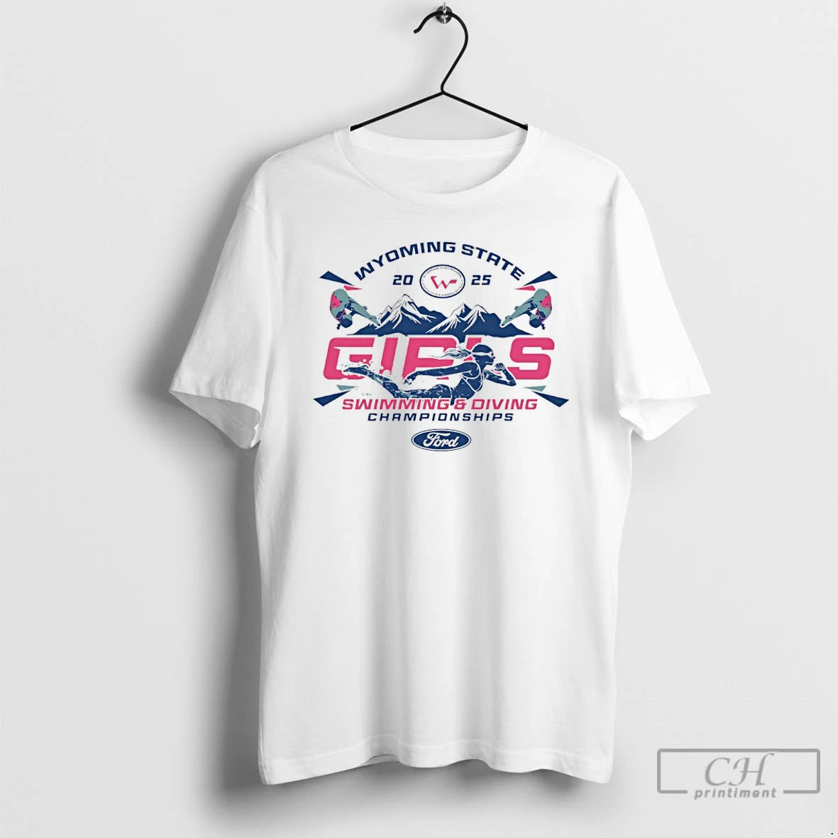 Premium 2025 Wyoming State Ford Girls Swimming Diving Championships T-Shirts, Hoodie, Sweatshirt | PodTeesHub.com