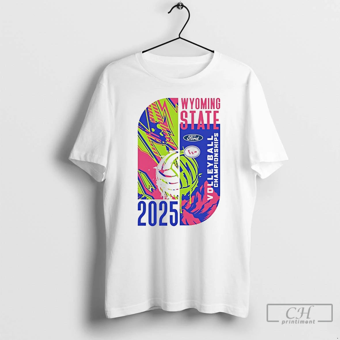 Premium 2025 Wyoming State Ford Volleyball Championships T-Shirts, Hoodie, Sweatshirt | PodTeesHub.com