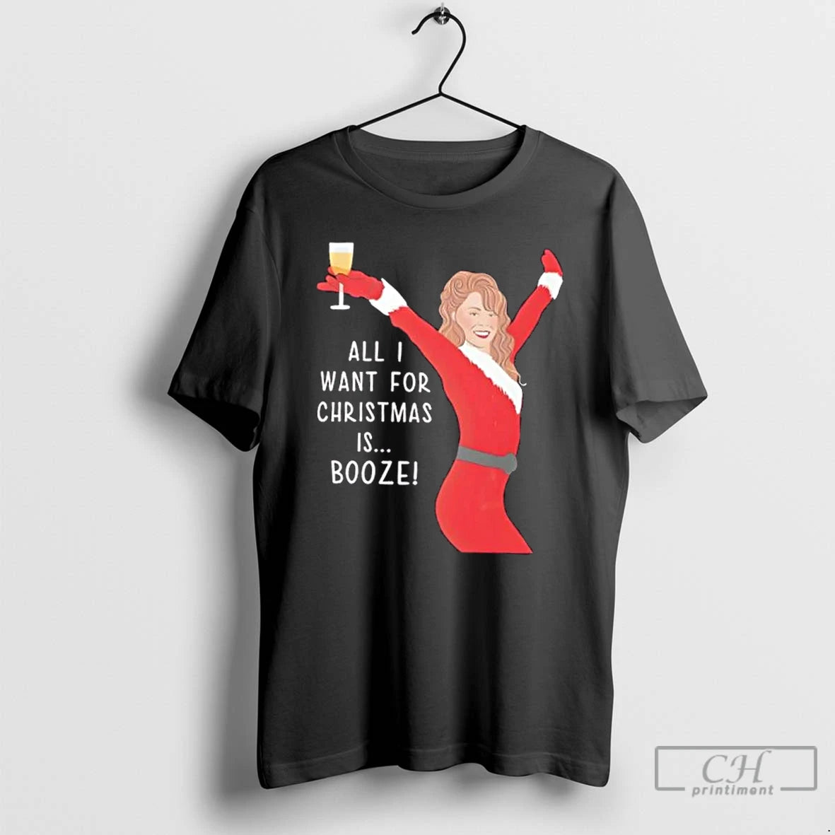 Premium All I Want For Christmas Is Booze T-Shirts, Hoodie, Sweatshirt | PodTeesHub.com
