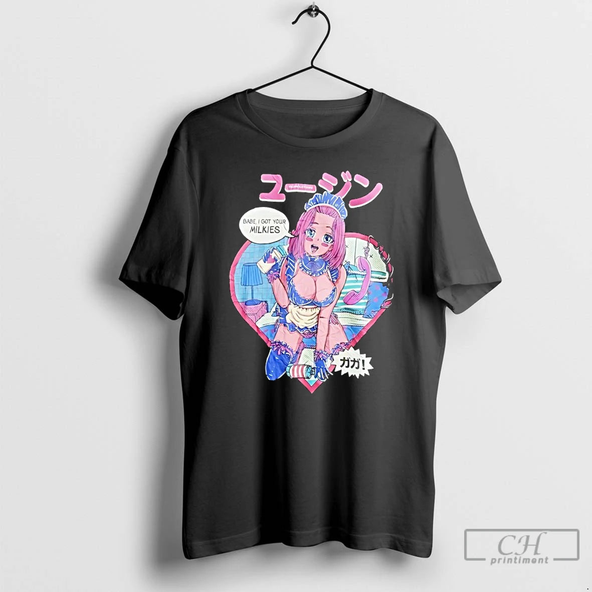 Premium Babe I Got Your Milkies Anime T-Shirts, Hoodie, Sweatshirt | PodTeesHub.com