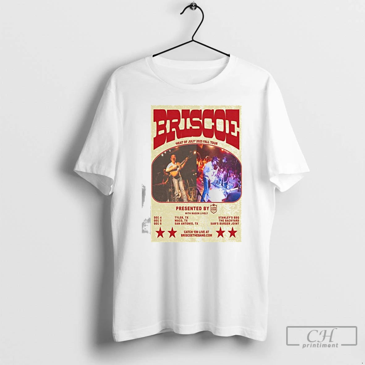 Premium Briscoe Heat Of July 2025 Fall Tour T-Shirts, Hoodie, Sweatshirt | PodTeesHub.com