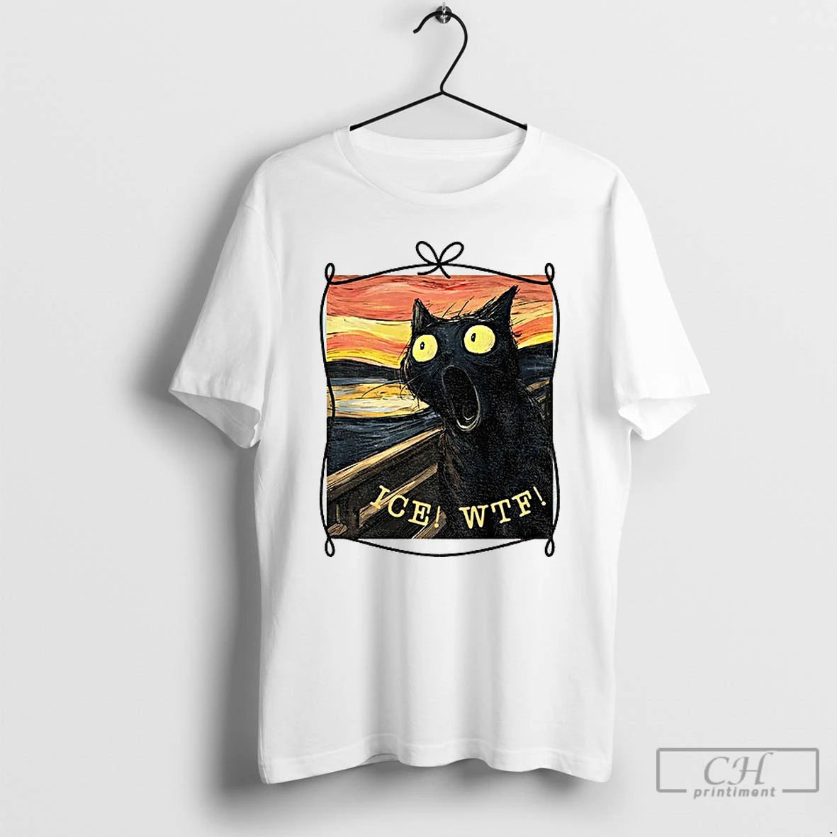 Premium Cat Screaming Ice Wtf Fuck Ice T-Shirts, Hoodie, Sweatshirt | PodTeesHub.com