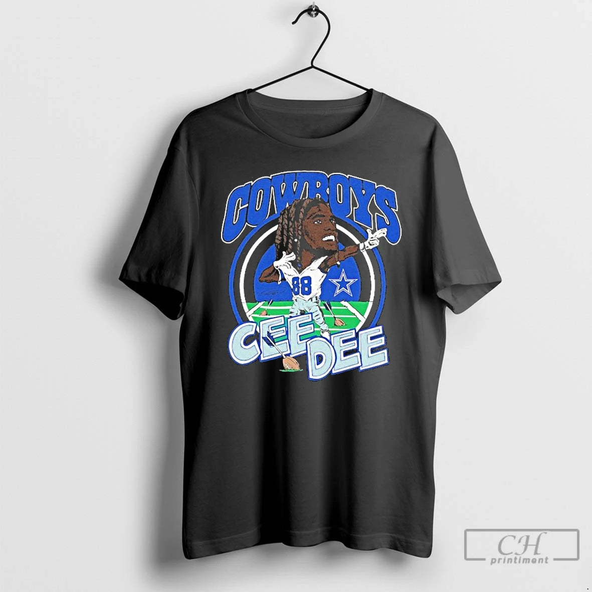 Premium Ceedee Lamb Dallas Cowboys Caricature Player T Shirts