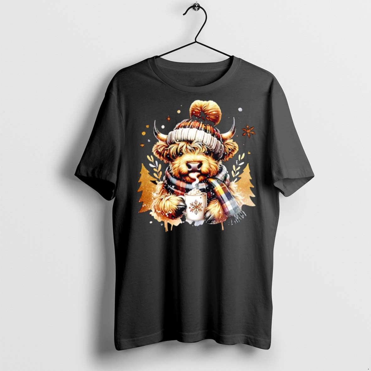 Premium Christmas Cocoa Cow Cute Holiday T Shirts