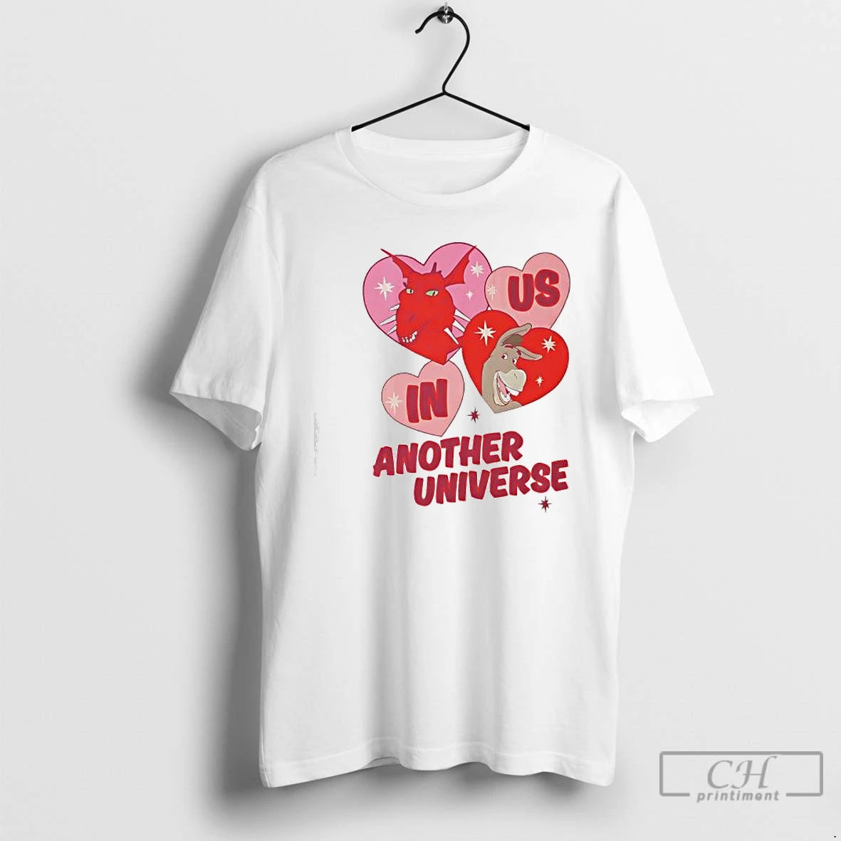 Premium Donkey And Shrek Us In Another Universe Graphic T-Shirts, Hoodie, Sweatshirt | PodTeesHub.com
