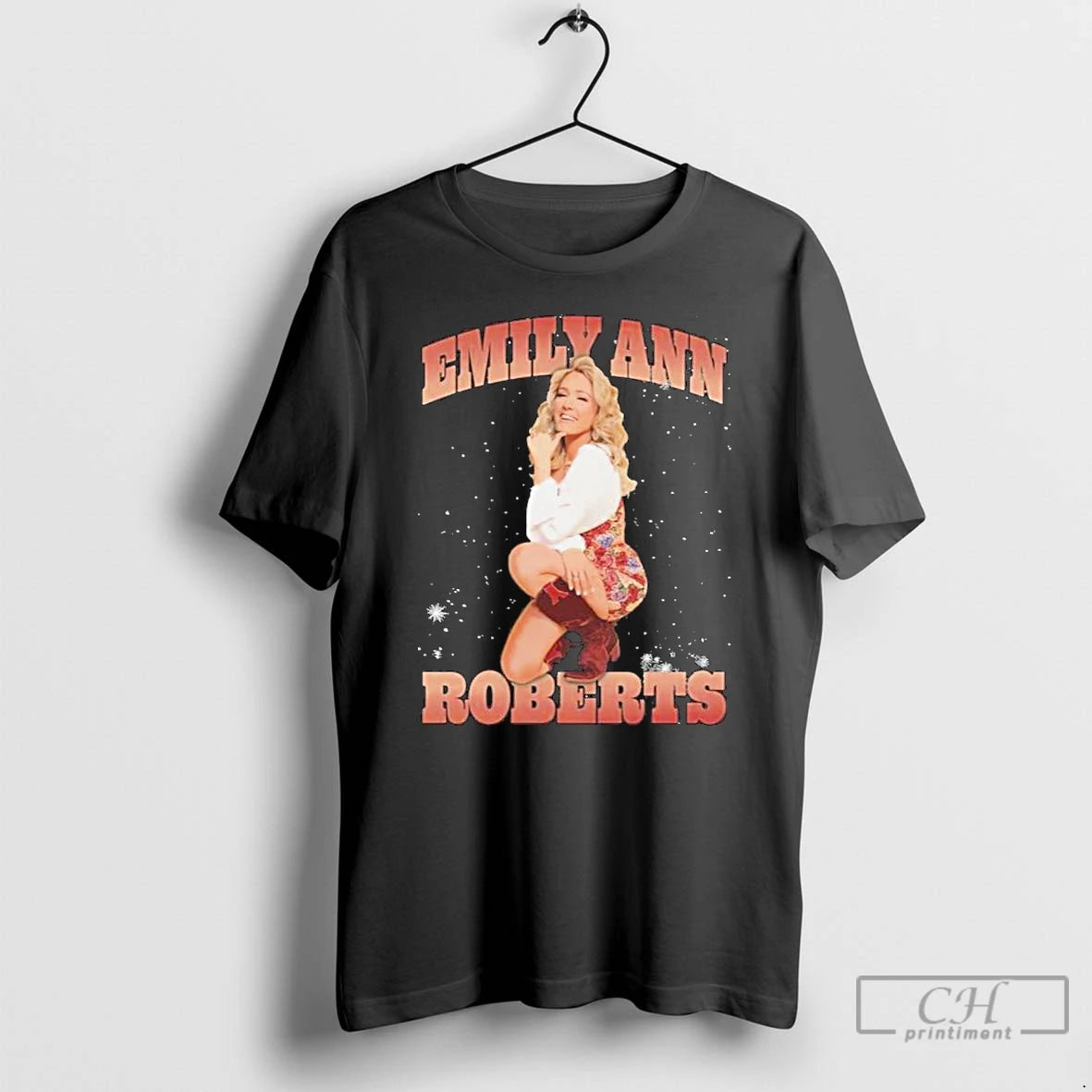 Premium Emily Ann Roberts Black Photo T-Shirts, Hoodie, Sweatshirt | PodTeesHub.com