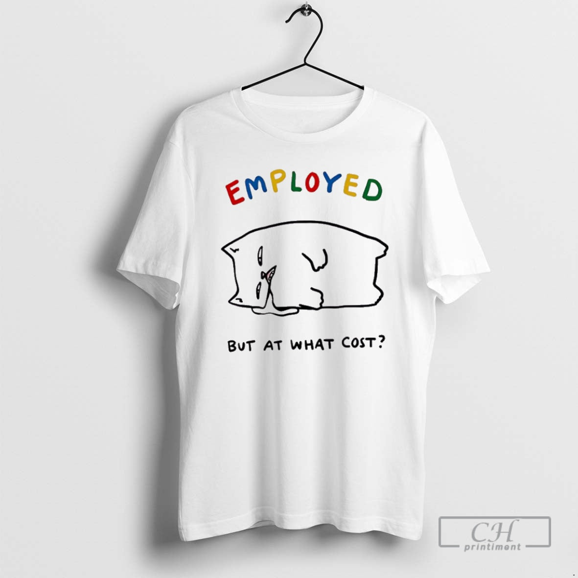 Premium Employed Cat But At What Cost Shirt Sweater Hoodie, Sweatshirt | PodTeesHub.com