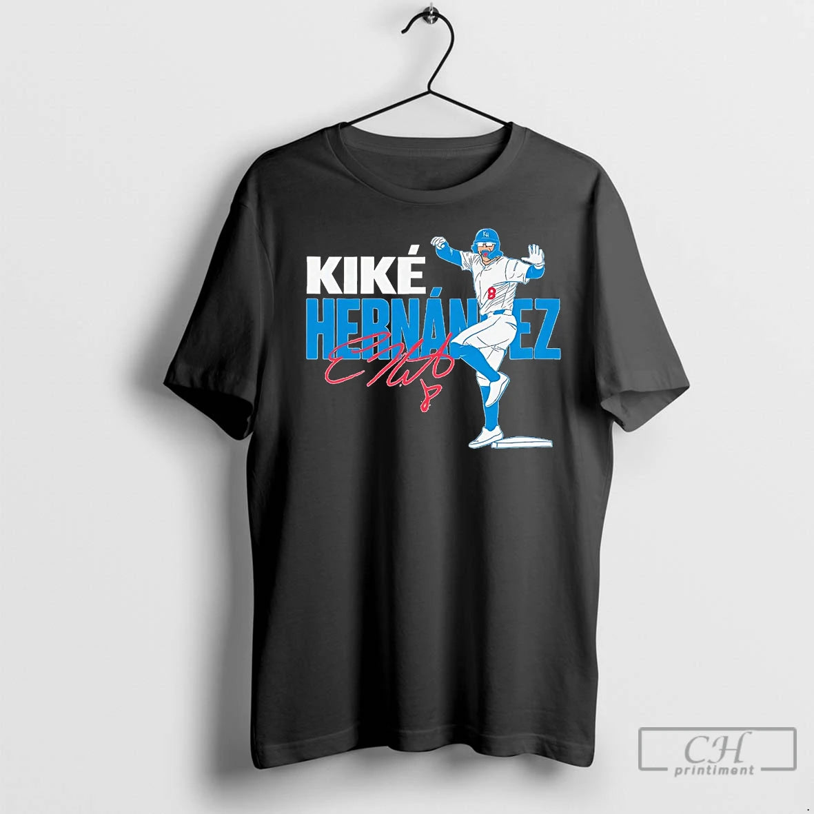 Premium Enrique Hernandez Dancing Signature