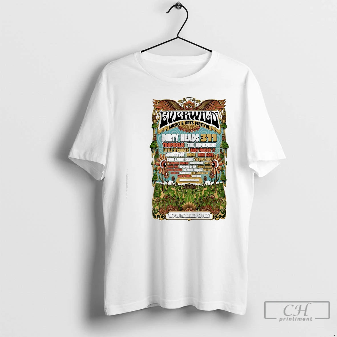 Premium Everwild Music And Arts Festival 7 30 8 1 2026 Thornville Oh T Shirts Hoodie, Sweatshirt | PodTeesHub.com