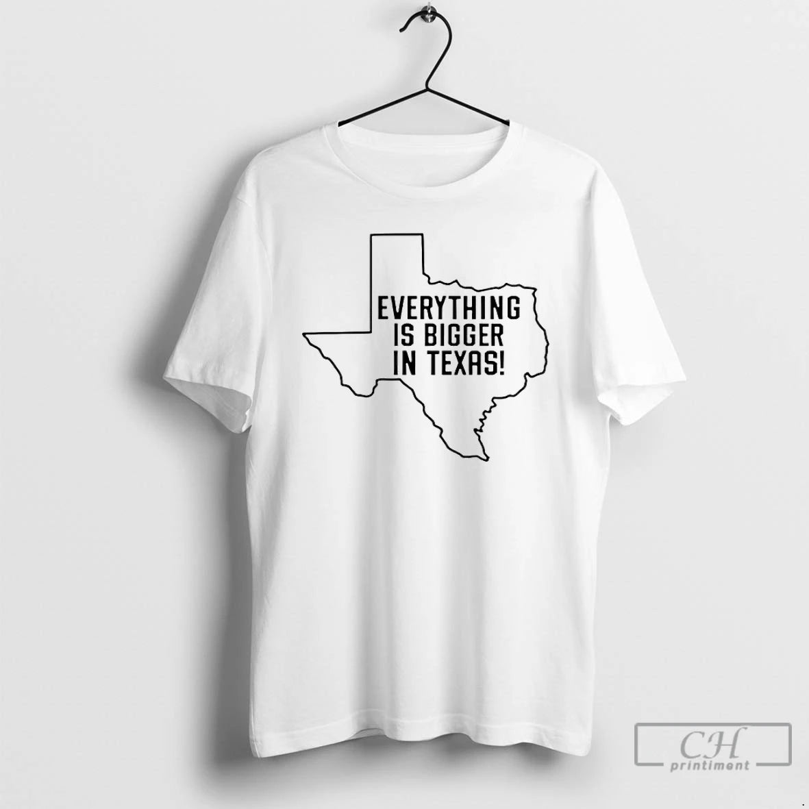 Premium Everything Is Bigger In Texas Map T-Shirts, Hoodie, Sweatshirt | PodTeesHub.com