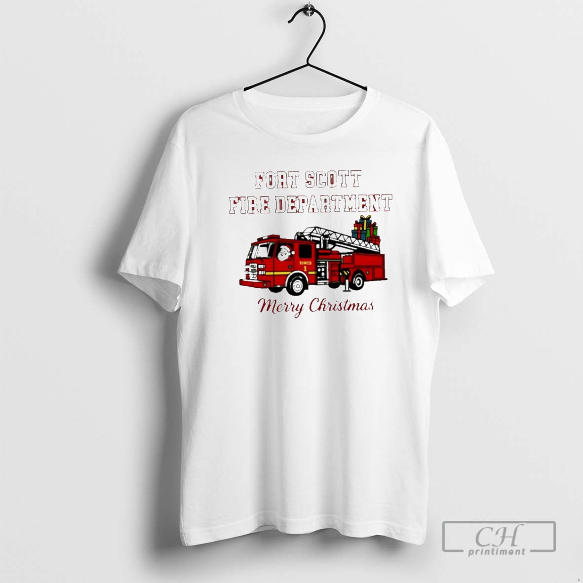 Premium Fort Scott Fire Department Merry Christmas Shirt Sweater Hoodie, Sweatshirt | PodTeesHub.com