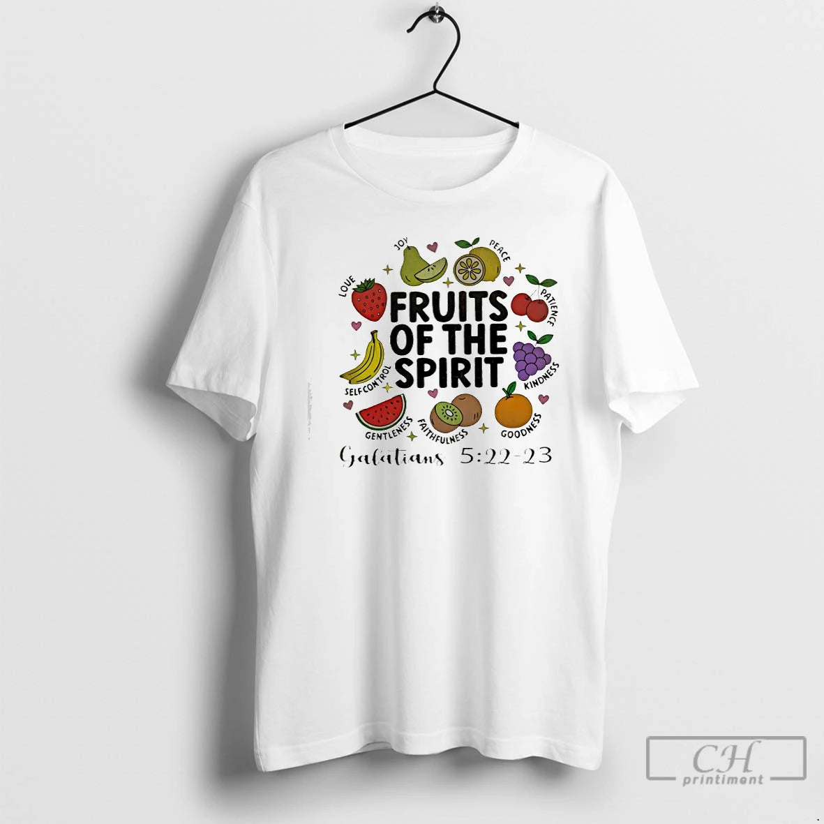 Premium Fruit Of The Spirit Joy Loue Peace Goodness Kindness Gentleness Galatians 5 22 To T-Shirts, Hoodie, Sweatshirt